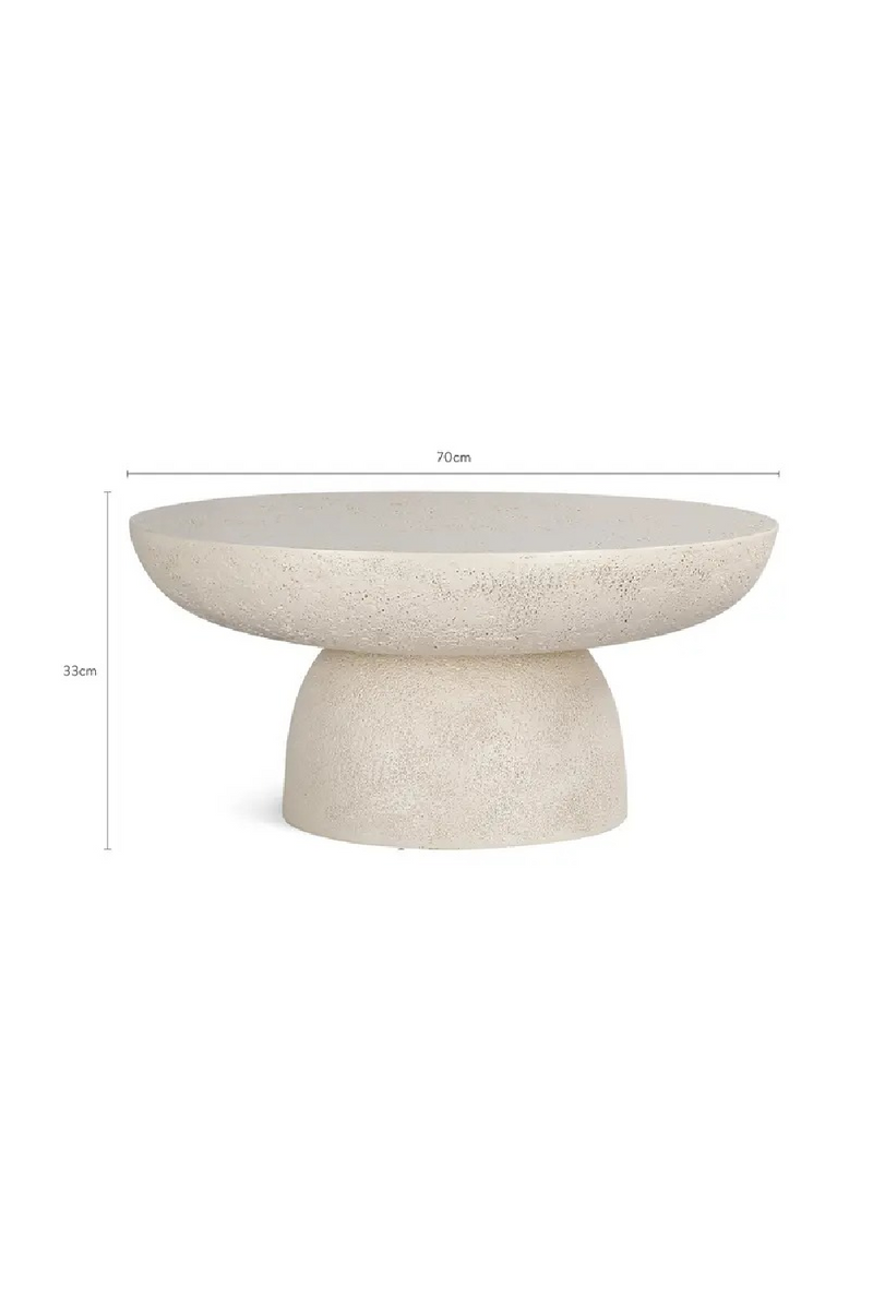 Round Fiberglass Coffee Table | OROA Gallery Esvedra | Oroatrade.com