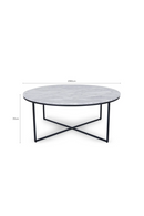 Black Cross Base Coffee Table | NV Gallery Giselle | Oroatrade.com