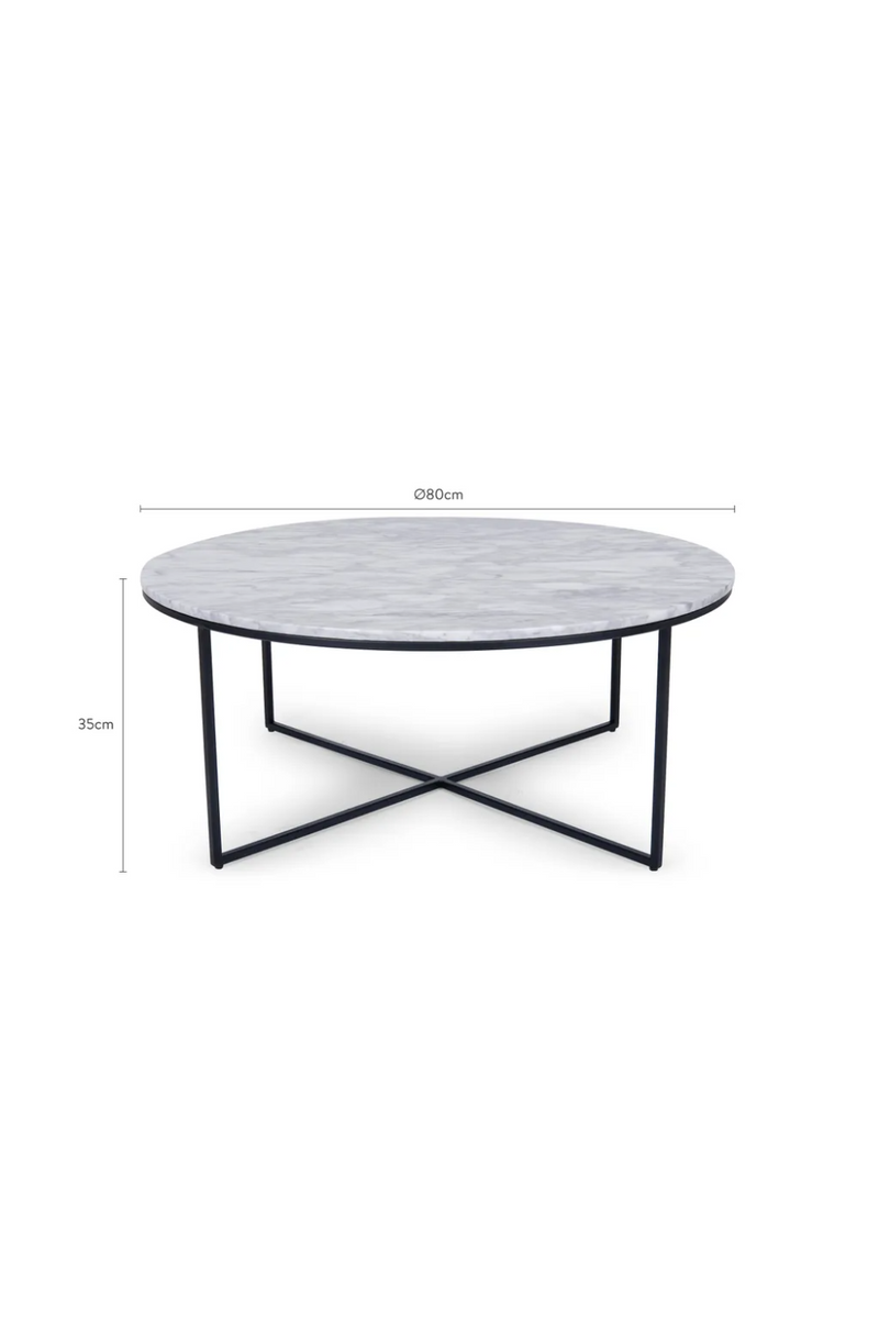 Black Cross Base Coffee Table | NV Gallery Giselle | Oroatrade.com