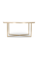 Gold Cross Base Coffee Table | NV Gallery Giselle | Oroatrade.com