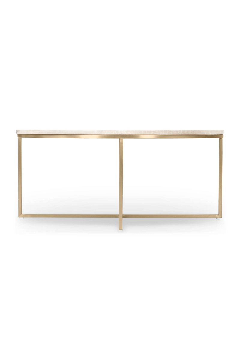 Gold Cross Base Coffee Table | NV Gallery Giselle | Oroatrade.com