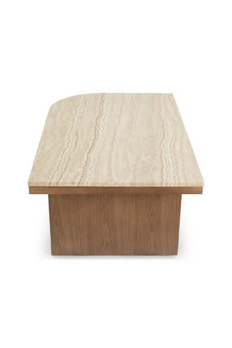Travertine Asymmetrical Coffee Table | NV Gallery Highland | Oroatrade.com