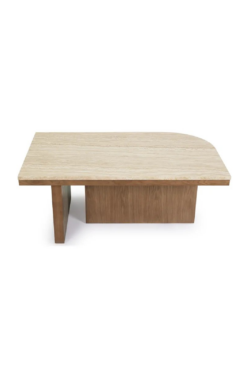 Travertine Asymmetrical Coffee Table | NV Gallery Highland | Oroatrade.com