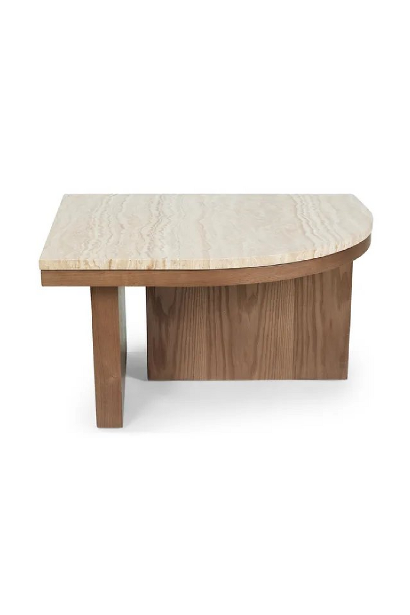 Travertine Asymmetrical Coffee Table | NV Gallery Highland | Oroatrade.com