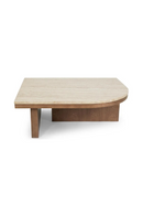 Travertine Asymmetrical Coffee Table | NV Gallery Highland | Oroatrade.com