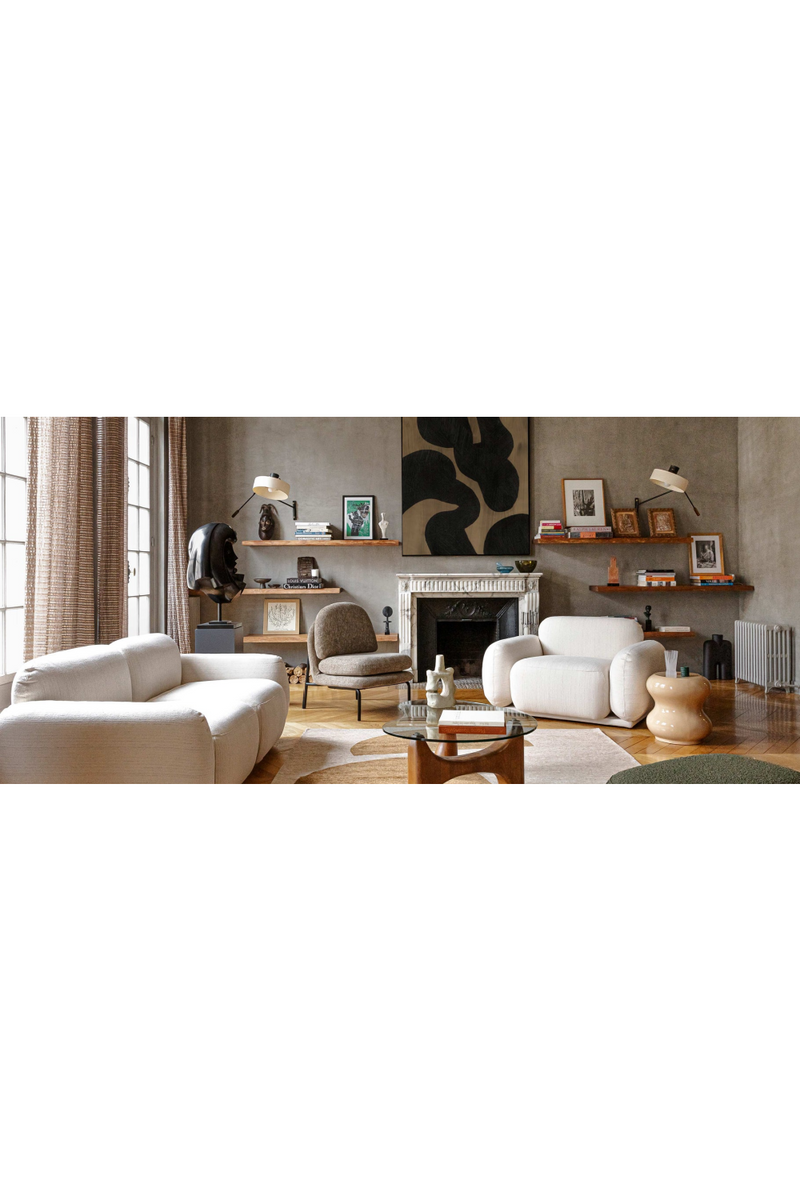 Curved Glass Coffee Table | NV Gallery Orwell