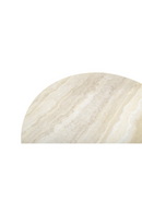 Round Glossy Travertine Coffee Table | NV Gallery Sienna | Oroatrade.com