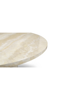 Round Glossy Travertine Coffee Table | NV Gallery Sienna | Oroatrade.com