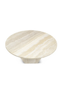 Round Glossy Travertine Coffee Table | NV Gallery Sienna | Oroatrade.com