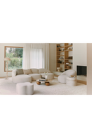 White Boucl√© Corner Sofa | NV Gallery Todd | Oroatrade.com