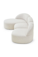 White Boucl√© Corner Sofa | NV Gallery Todd | Oroatrade.com