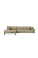 Taupe Tweed Corner Sofa | NV Gallery Ethan | Oroatrade.com
