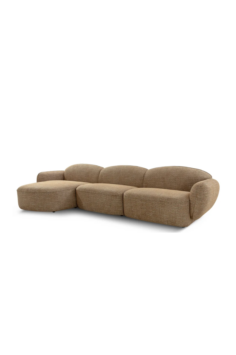Caramel Brown Corner Sofa | NV Gallery Wonka | Oroatrade.com