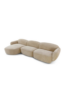 Beige Plush Corner Sofa | NV Gallery Wonka | Oroatrade.com