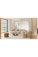 White Boucl√© Corner Sofa | NV Gallery Todd | Oroatrade.com