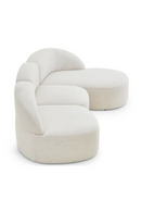 White Boucl√© Corner Sofa | NV Gallery Todd | Oroatrade.com