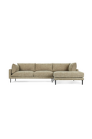 Taupe Tweed Corner Sofa | NV Gallery Ethan | Oroatrade.com