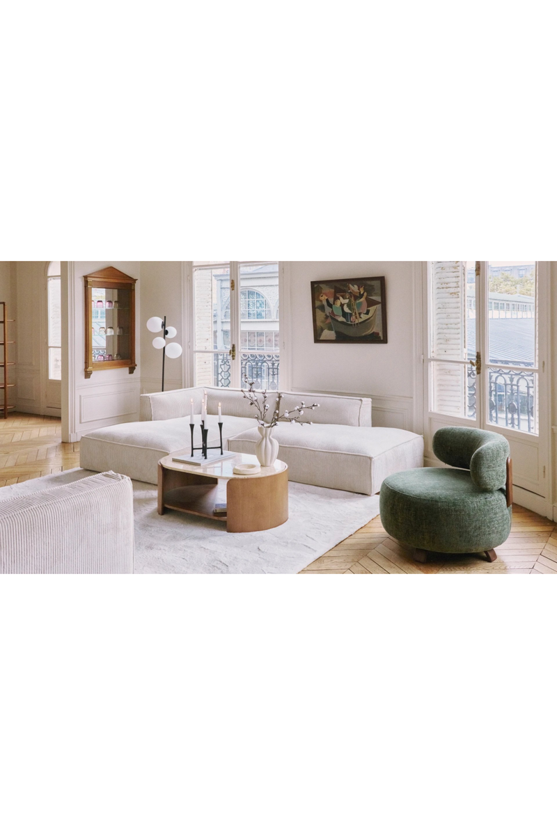 Minimalist Right Corner Sofa M | NV Gallery Auster | Oroatrade.com