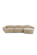 Beige Plush Corner Sofa | NV Gallery Wonka | Oroatrade.com