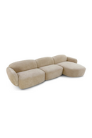 Beige Plush Corner Sofa | NV Gallery Wonka | Oroatrade.com