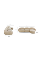 Beige Plush Corner Sofa | NV Gallery Wonka | Oroatrade.com