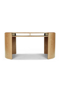 Oval Wood 2-Drawer Desk | NV Gallery Elipse | Oroatrade.com