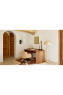 Oval Wood 2-Drawer Desk | NV Gallery Elipse | Oroatrade.com