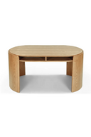 Oval Wood 2-Drawer Desk | NV Gallery Elipse | Oroatrade.com