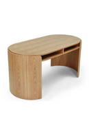 Oval Wood 2-Drawer Desk | NV Gallery Elipse | Oroatrade.com