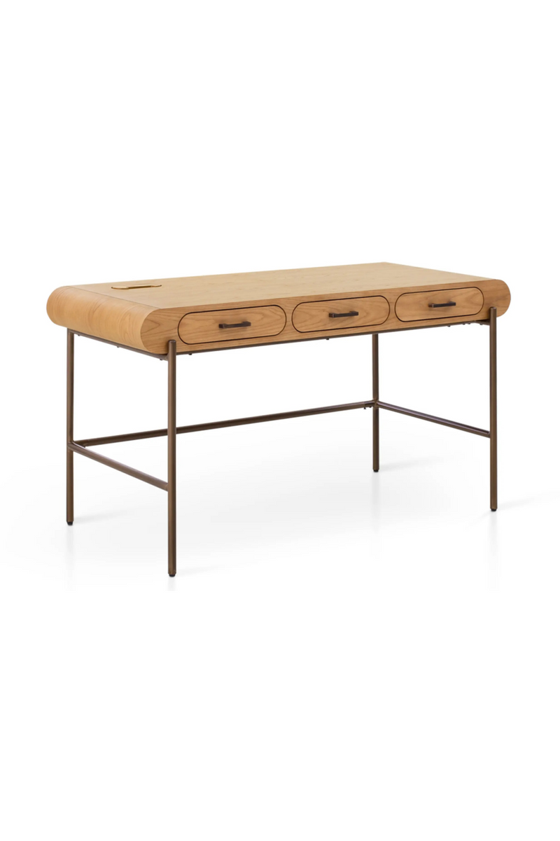 3-Drawer Wooden Desk | NV Gallery Drysdale | Oroatrade.com