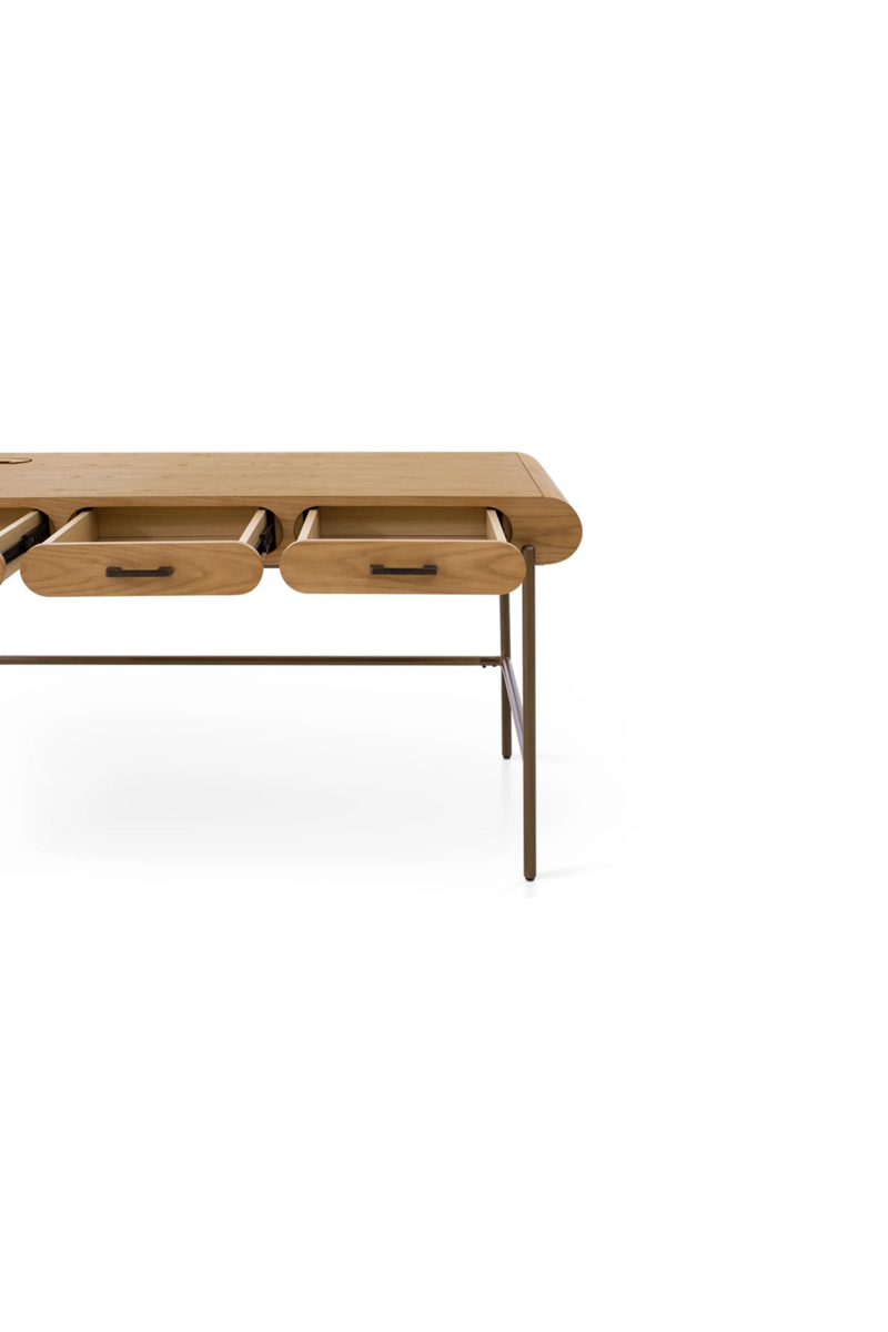 3-Drawer Wooden Desk | NV Gallery Drysdale | Oroatrade.com