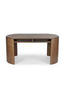 Oval Wood 2-Drawer Desk | NV Gallery Elipse | Oroatrade.com