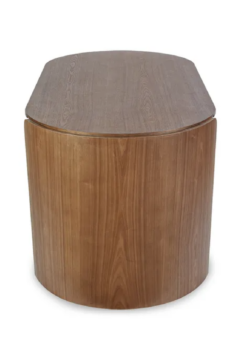 Oval Wood 2-Drawer Desk | NV Gallery Elipse | Oroatrade.com
