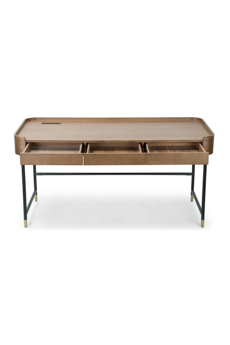 3-Drawer Wooden Desk | NV Gallery Jeffrey | Oroatrade.com