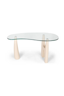 Freeform Tempered Glass Desk | NV Gallery Orwell | Oroatrade.com
