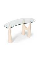 Freeform Tempered Glass Desk | NV Gallery Orwell | Oroatrade.com