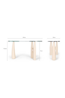 Freeform Tempered Glass Desk | NV Gallery Orwell | Oroatrade.com