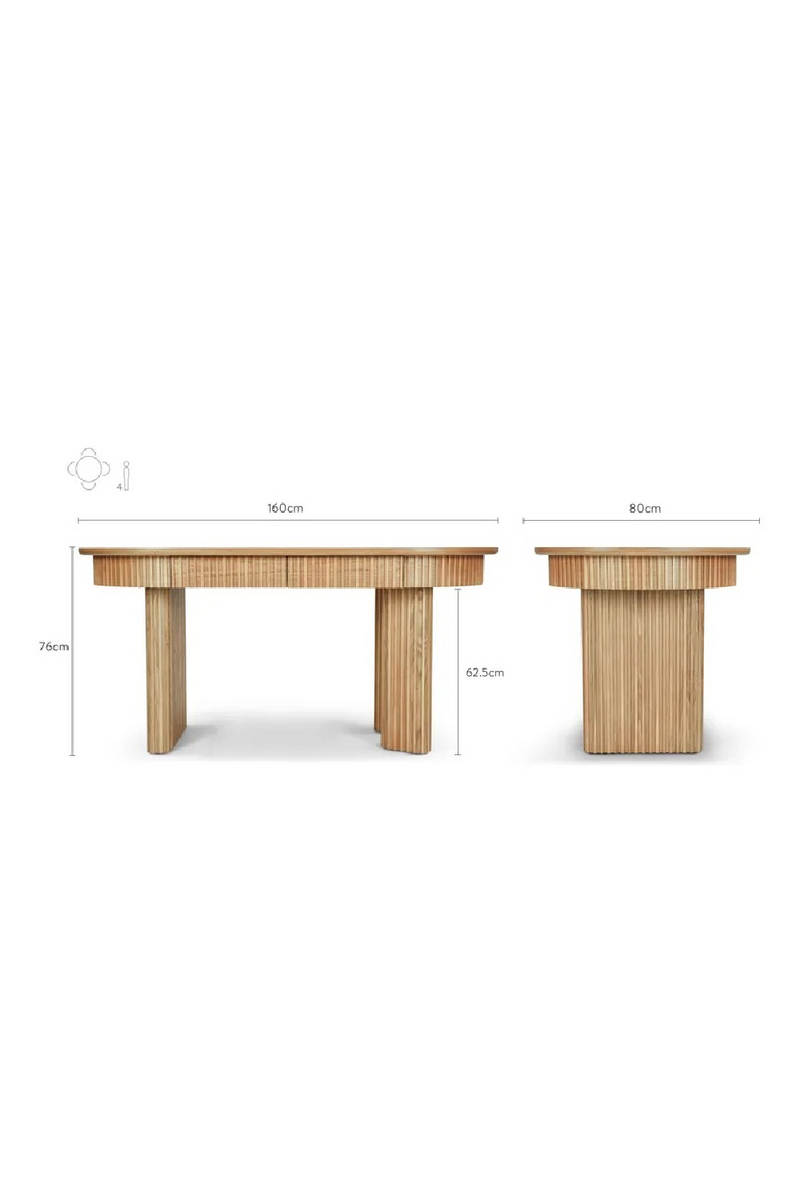 Wooden Oval Desk | NV Gallery Adriano | Oroatrade.com