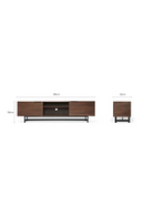 Walnut Minimalist TV Cabinet | NV Gallery Stark | Oroatrade.com