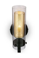 Cylindrical Gold Wall Lamp | NV Gallery Dawson | Oroatrade.com