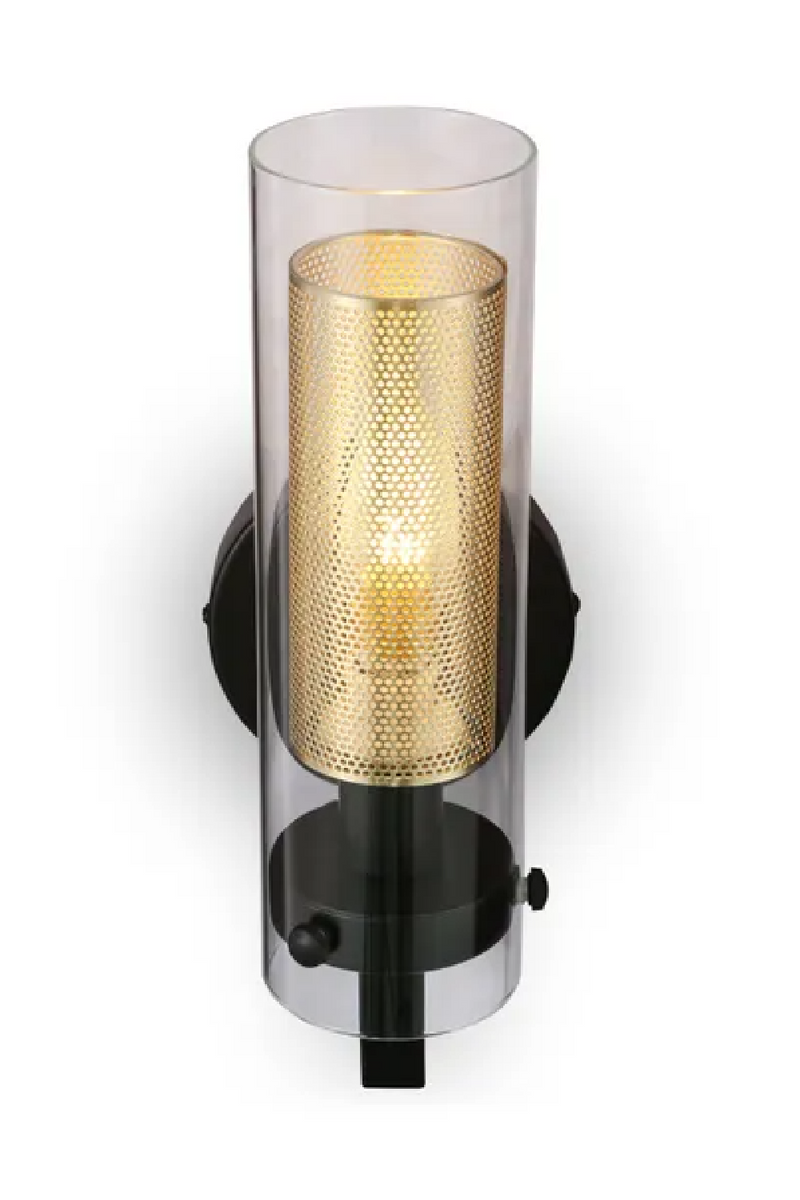 Cylindrical Gold Wall Lamp | NV Gallery Dawson | Oroatrade.com