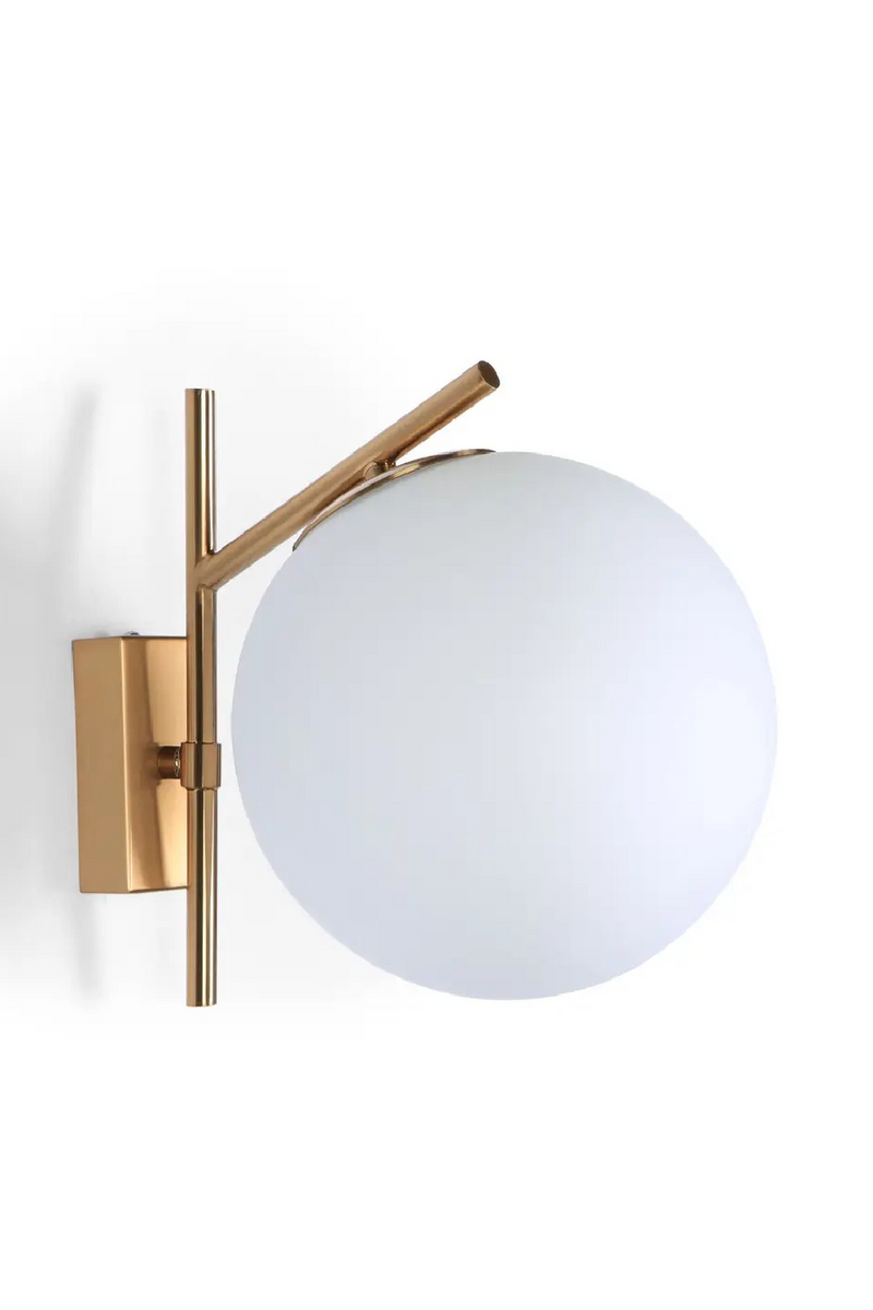 White Sphere Wall Lamp | NV Gallery Opale | Oroatrade.com