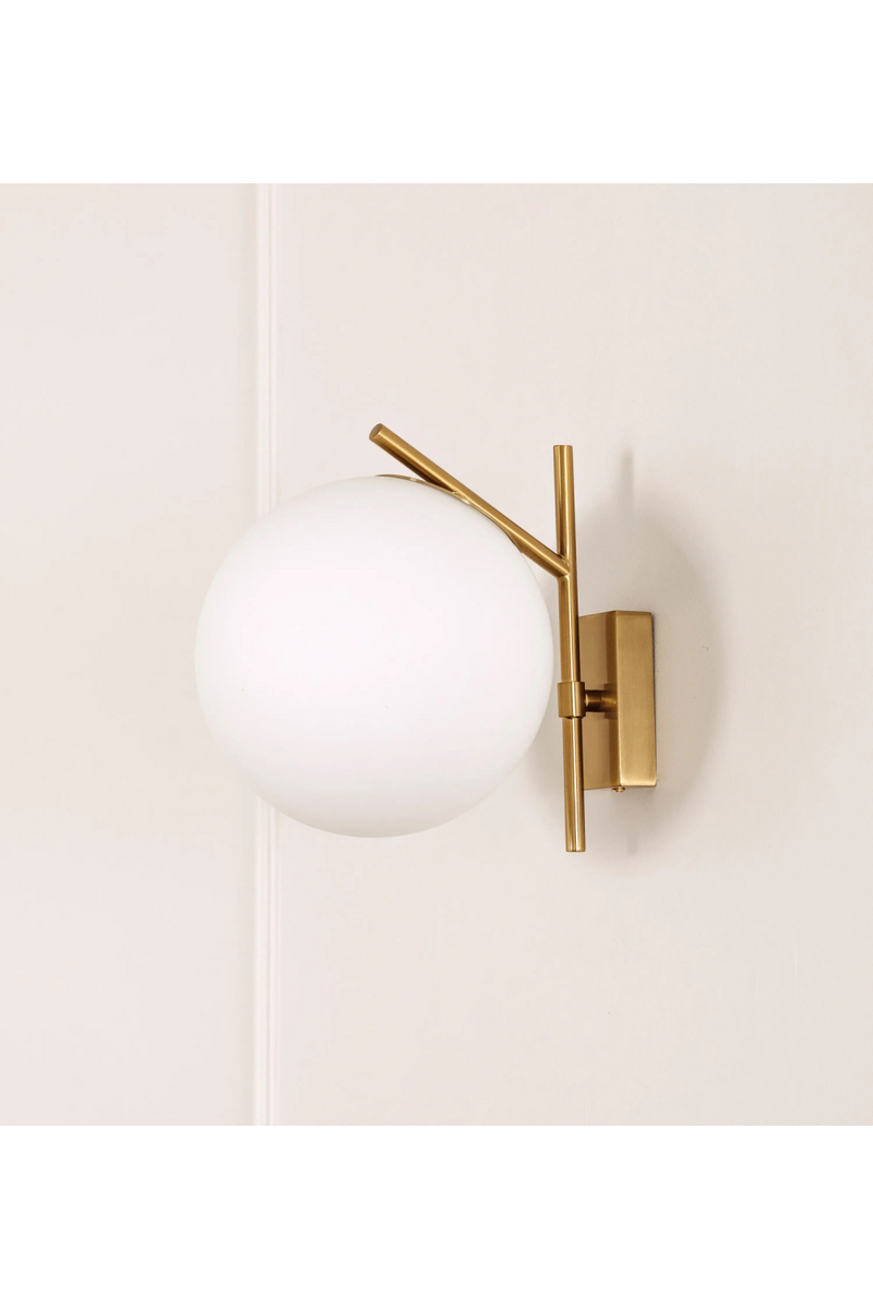 White Sphere Wall Lamp | NV Gallery Opale | Oroatrade.com