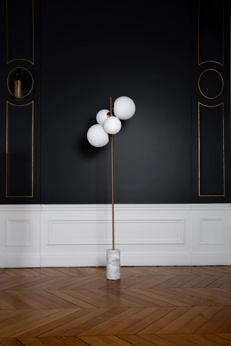 Glass Globes Floor Lamp | NV Gallery Skull | Oroatrade.com