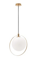 White Glass Sphere Pendant Lamp | NV Gallery Aurora | Oroatrade.com