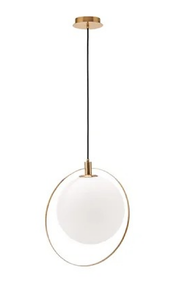 White Glass Sphere Pendant Lamp | NV Gallery Aurora | Oroatrade.com