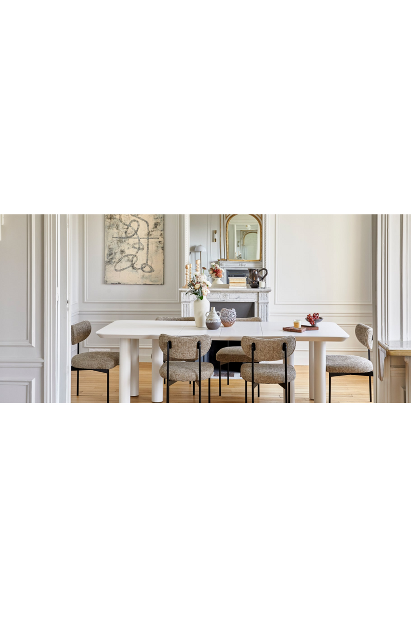 White Extendable Dining Table | NV Gallery Amadeo | Oroatrade.com