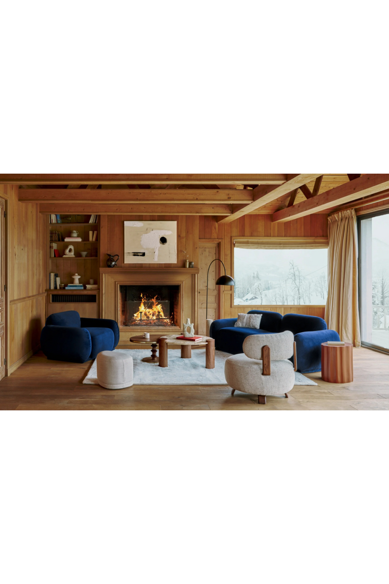 Travertine Base Floor Lamp | NV Gallery Ettore | Oroatrade.com