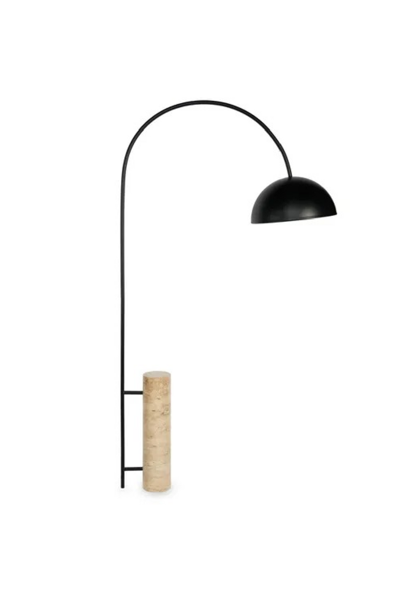 Travertine Base Floor Lamp | NV Gallery Ettore | Oroatrade.com