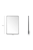 Black Metal Framed Mirror | NV Gallery Silence | Oroatrade.com